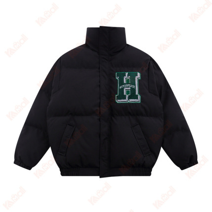 warm teenagers black puffer jacket